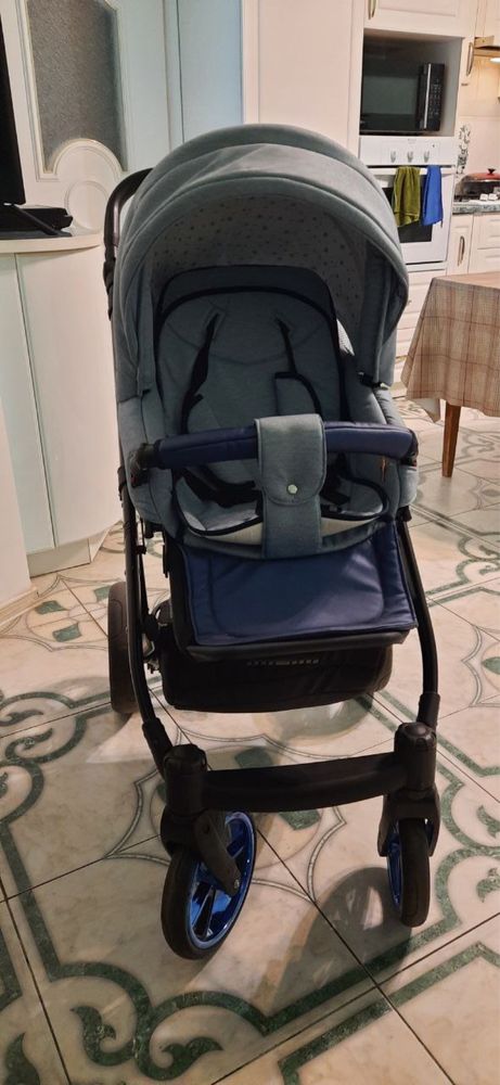 Универсальная коляска 2 в 1 Baby Pram Eco Sky Blue (B002LC)