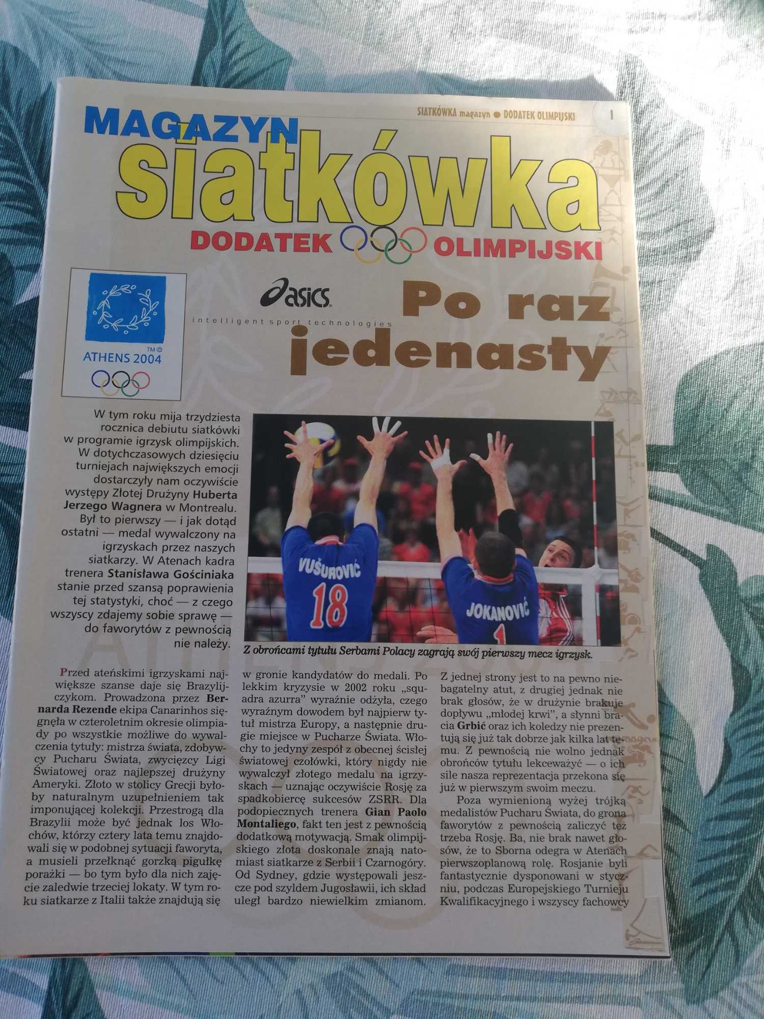 Siatkówka dodatek olimpijski Ateny 2004