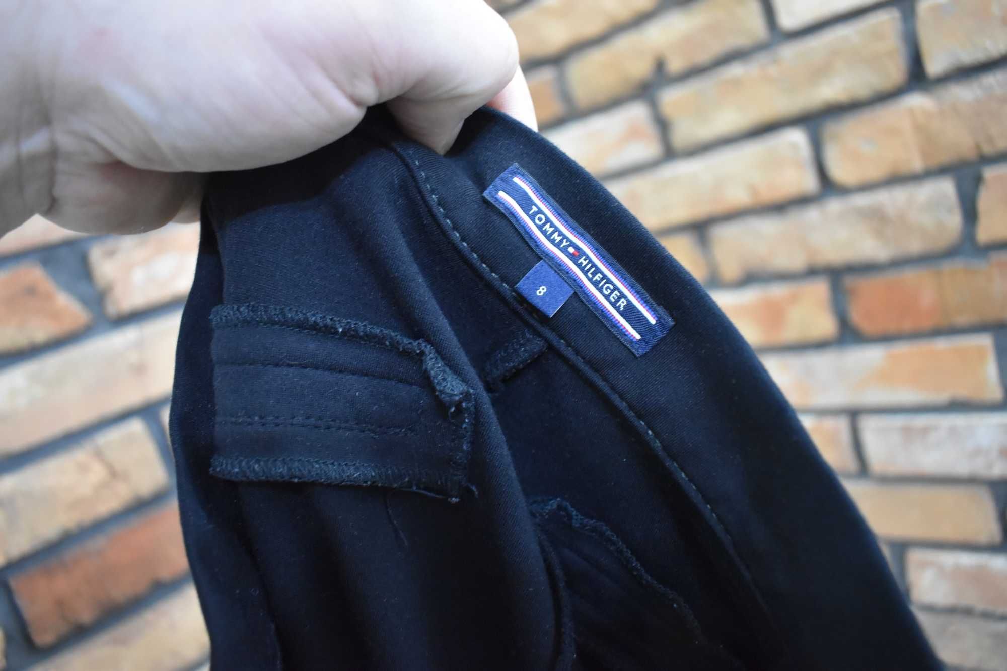 Tommy Hilfiger czarne eleganckie spodnie stretch oryginał 36 S 8