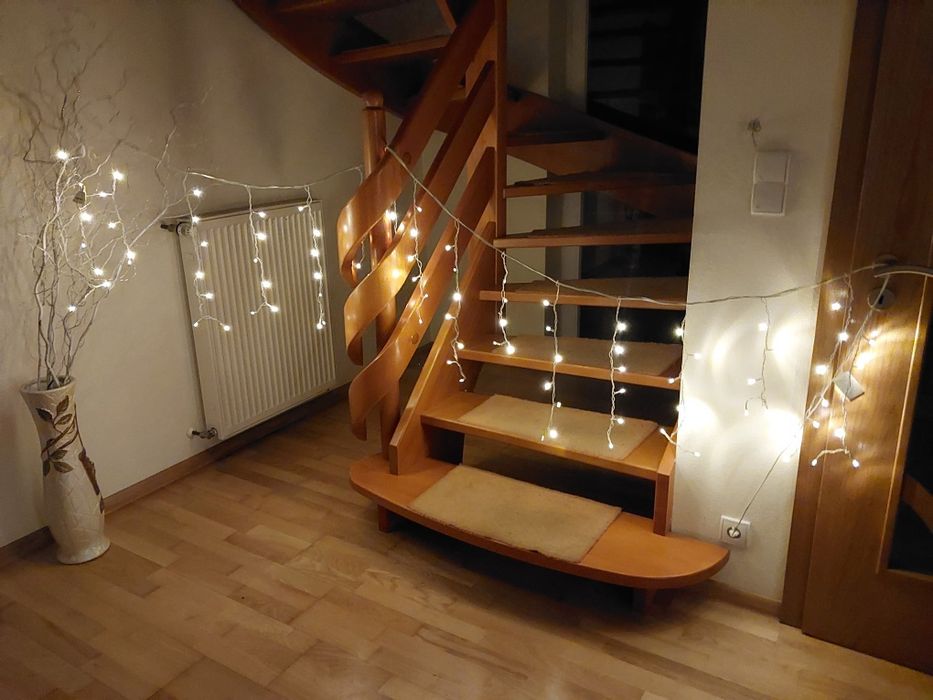 Kurtyna świetlna led schody balustrady 100szt 3m lampki święta 220v