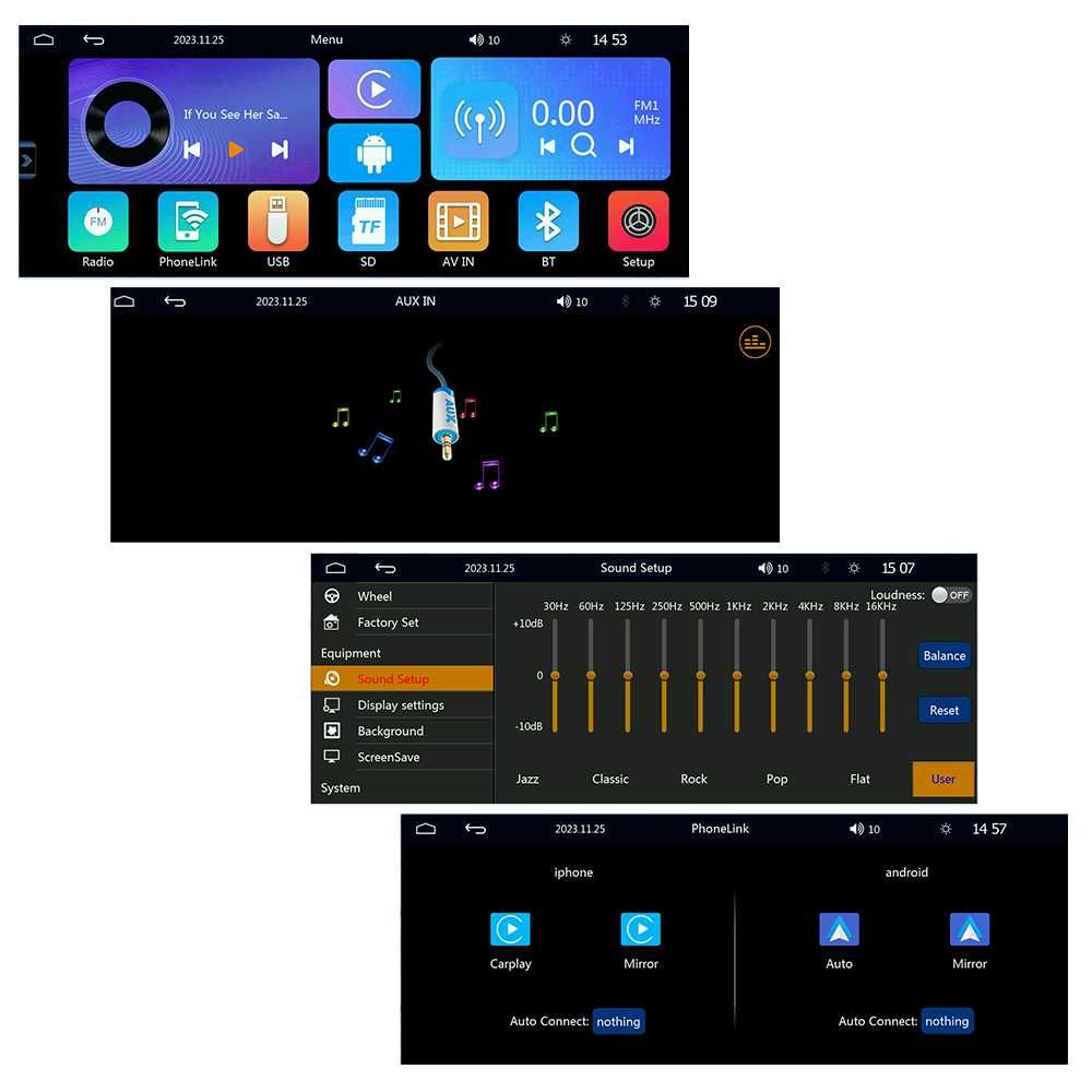 Автомагнитола 1DIN MP-5004 WinCe c екраном вход камеры CarPlay auto