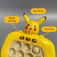 Игрушка Поп-ИТ электронная приставка Pikachu Pokemon new
