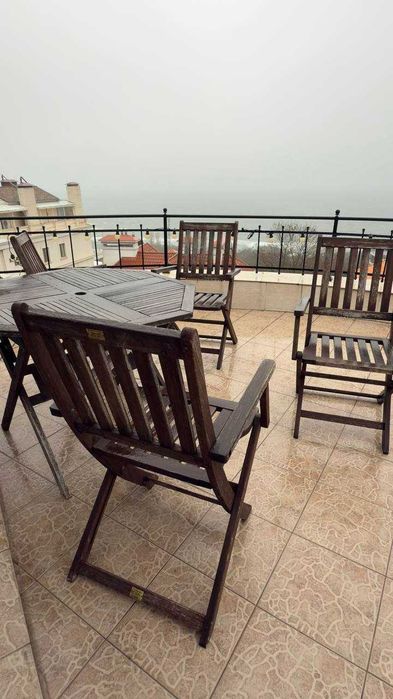 Комплект дерев'яних меблів вуличний