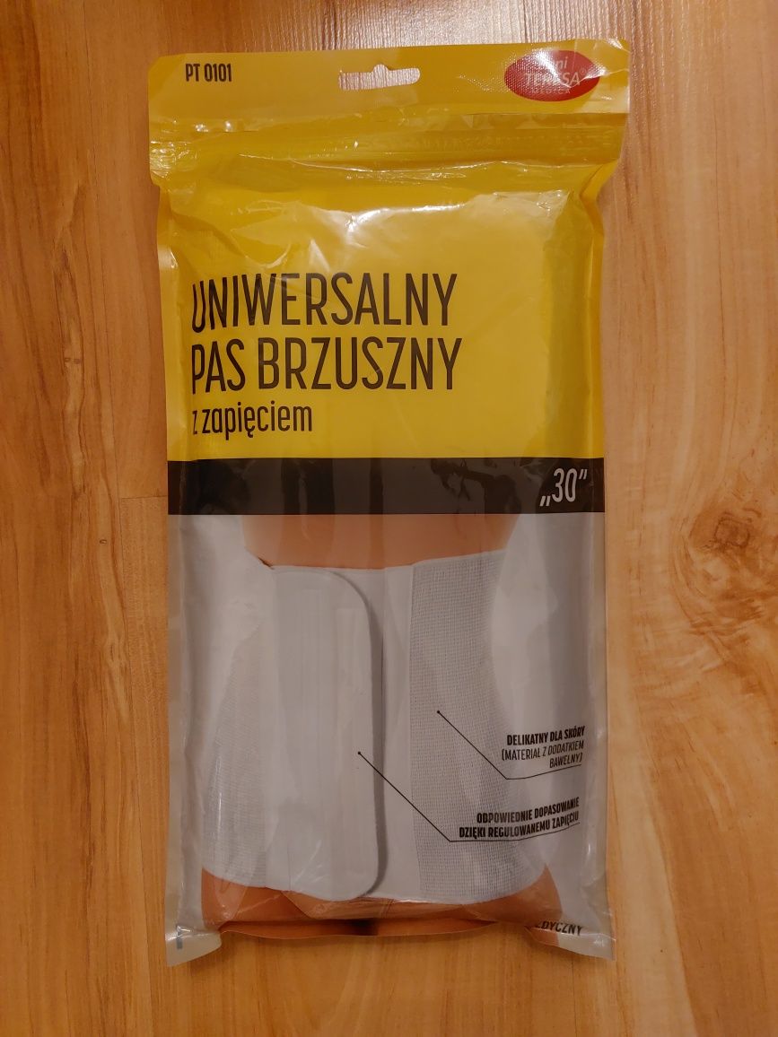 Pas brzuszny z zapięciem uniwersalny XL