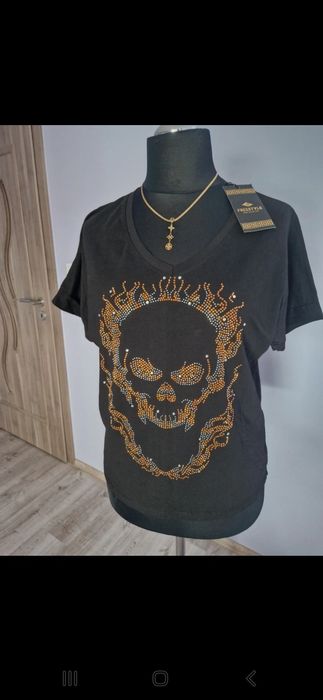 Bluzka damska z cyrkoniami