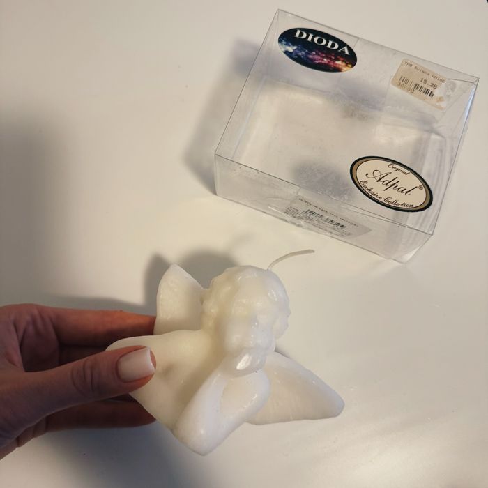 Zestaw dekoracji swiatecznych swieczka choinka aniolek podkladki