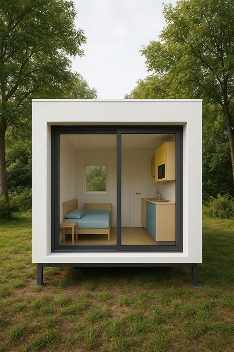 Módular em LSF 13 m² – Esstrutura + OSB