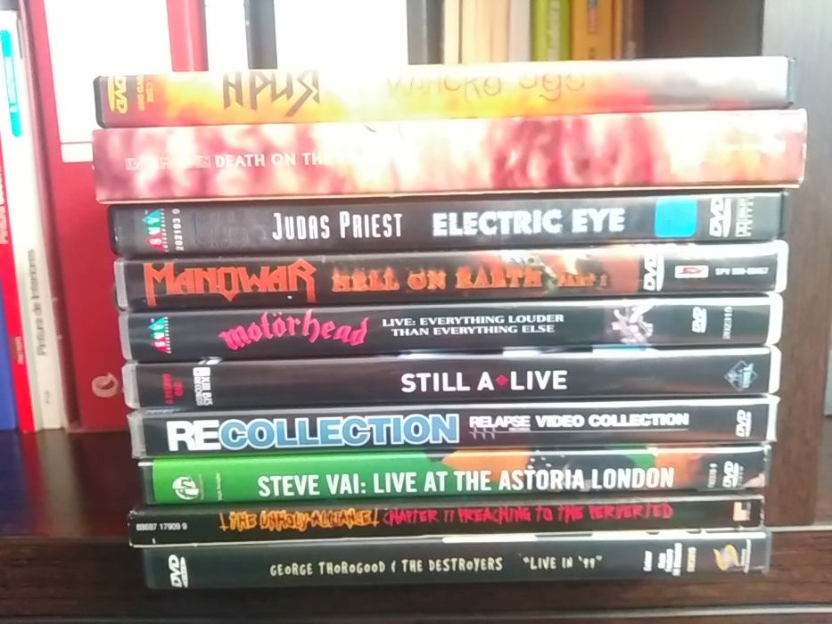 DVD-Slayer,Motorhead,Manowar,Steve Vai,Trust,Judas Priest,Iron Maiden