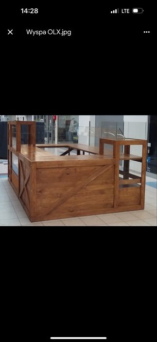 wyspy handlowe sprzedażowe 8 szt drewniana wyspa kiosk punkt jarmark