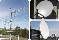 Ustawianie,MONTAŻ anten satelitarnych i naziemnych