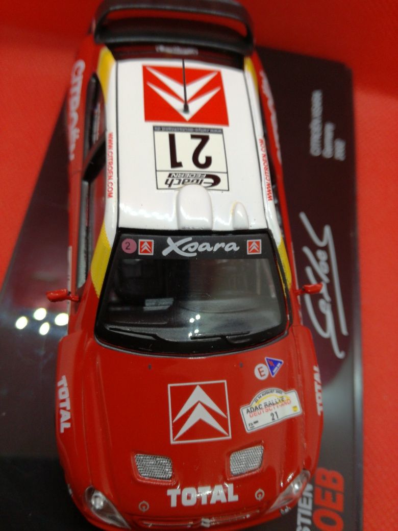 Miniatura 1/43 Citroen XSara WRC Loeb ADAC Rally 2002