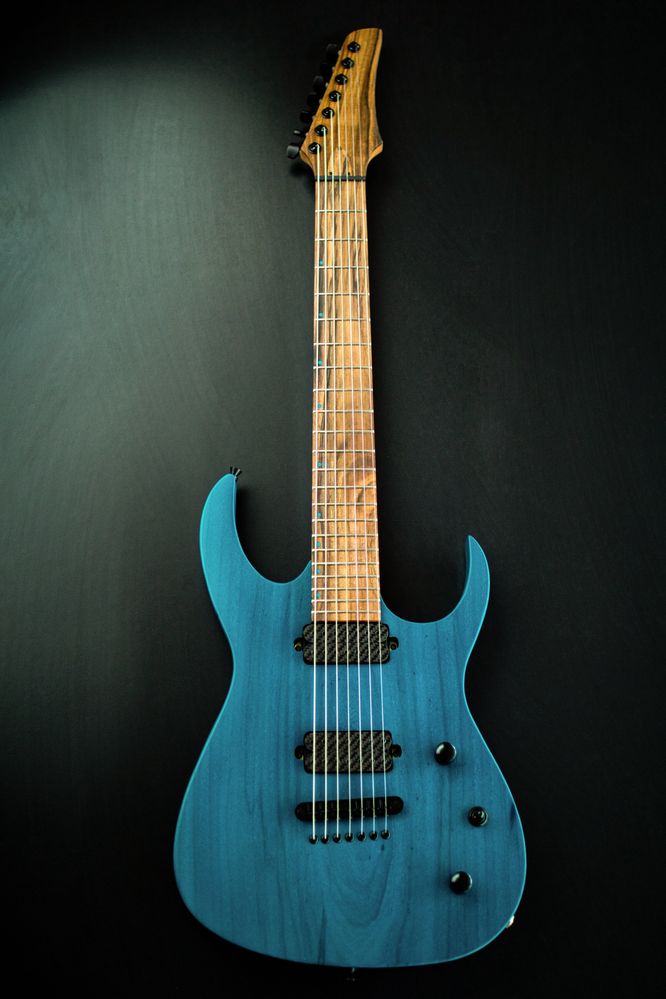 Gitara lutnicza Glaz SJ7, 7 strun, pickupy Hathor custom