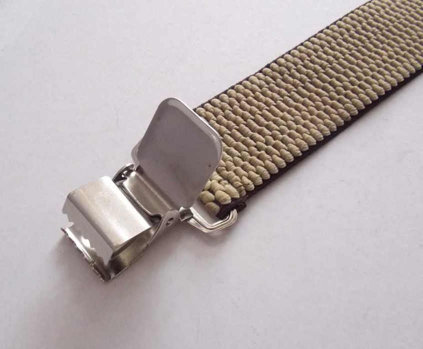 Мужские широкие подтяжки бежевые (Польша) / широкі підтяжки бежеві