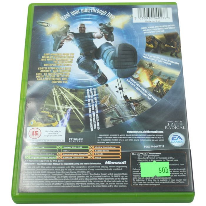 Time Splitters Future Perfect Xbox Classic