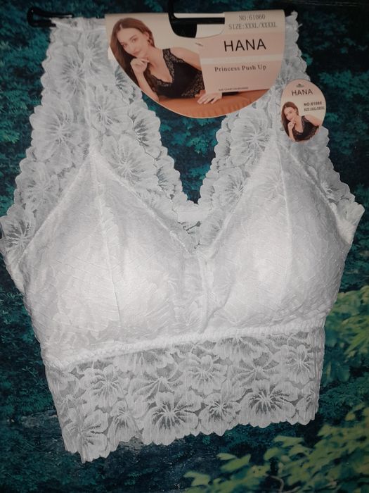 Top , staniczek koronkowy biały