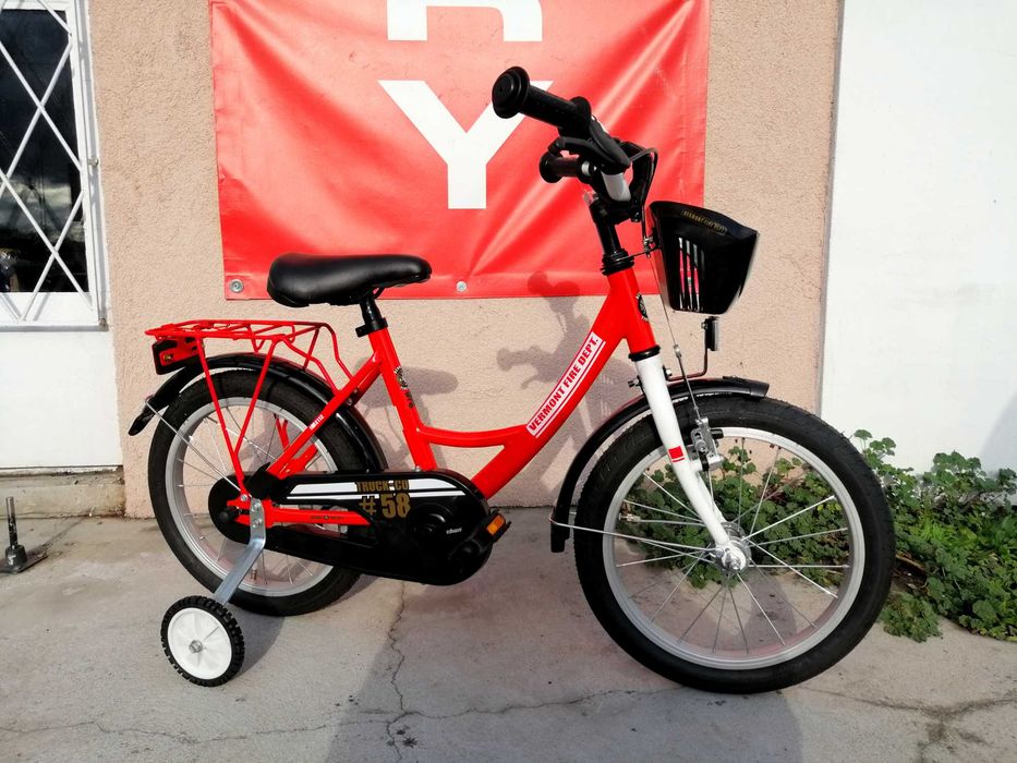 NOWY VERMONT FIRE DEPARTMENT *Koła 16* Dziecięcy Kółka Boczne Koszyk!