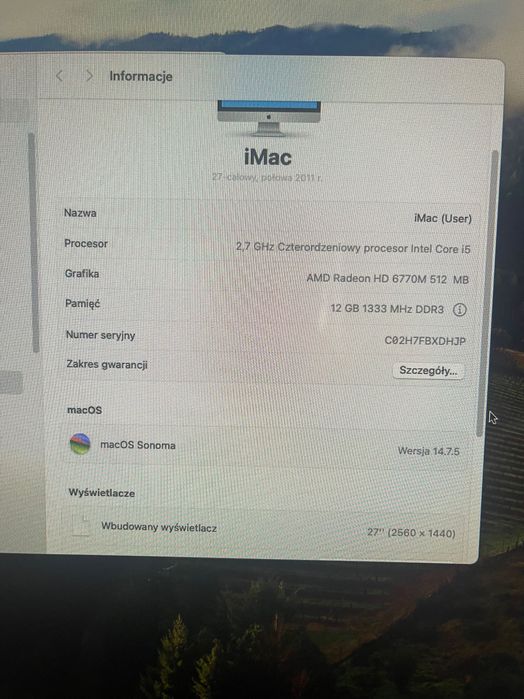 iMac 27’ po konfiguracji!