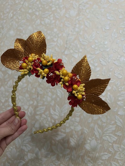 Обруч осени на утренник,ручная работа