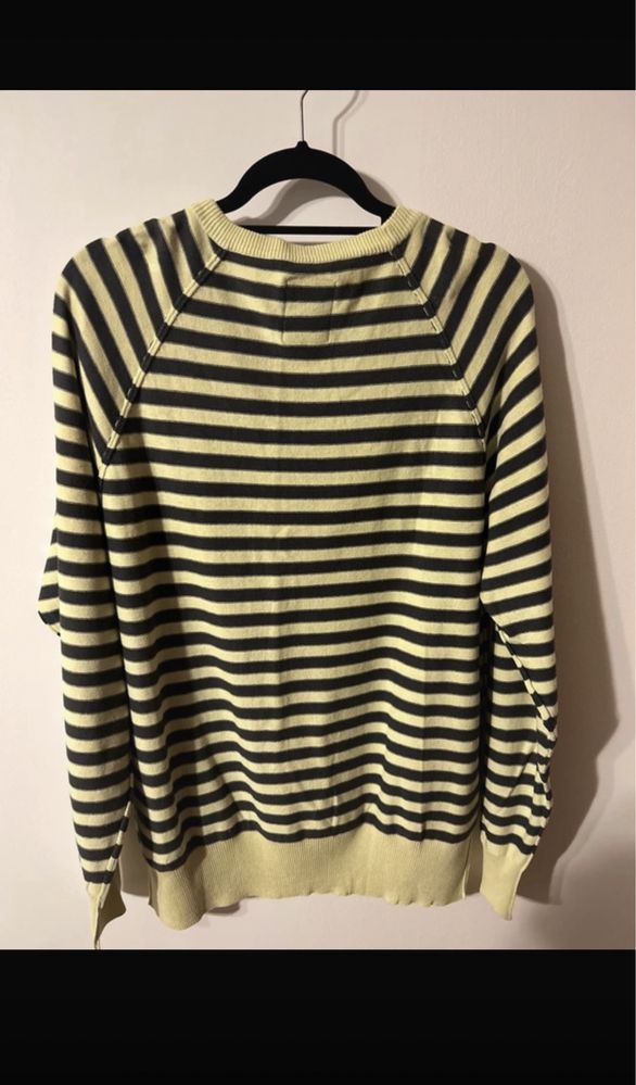 Soda Brand sweter pulower dzianinowy w paski meski półgolf XXL