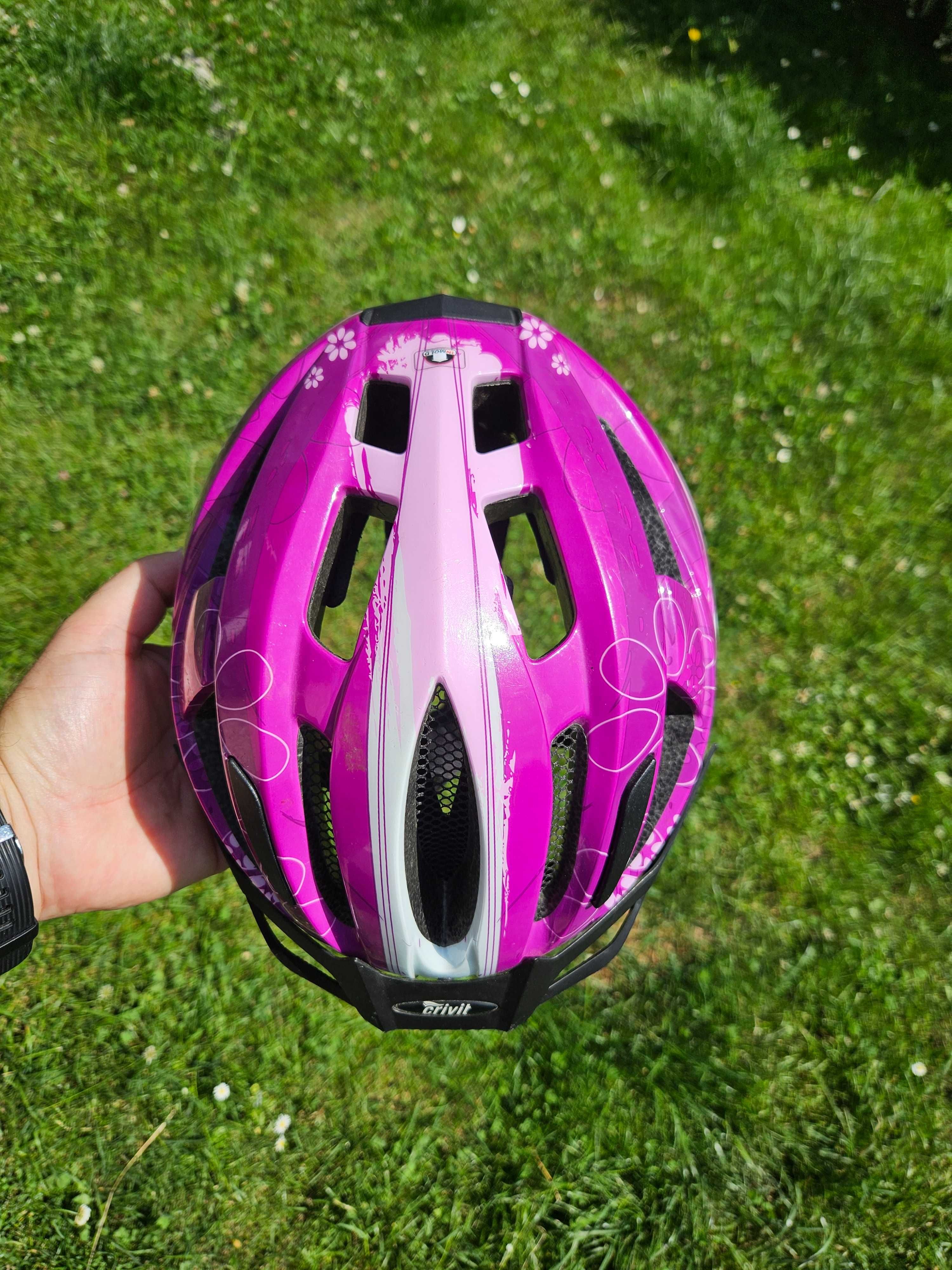 Kask Rowerowy z lampką rozm. 49-54