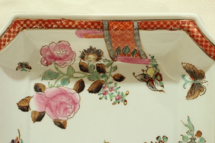 Covilhete Porcelana Chinesa Qianlong XX Família Rosa 20 cm