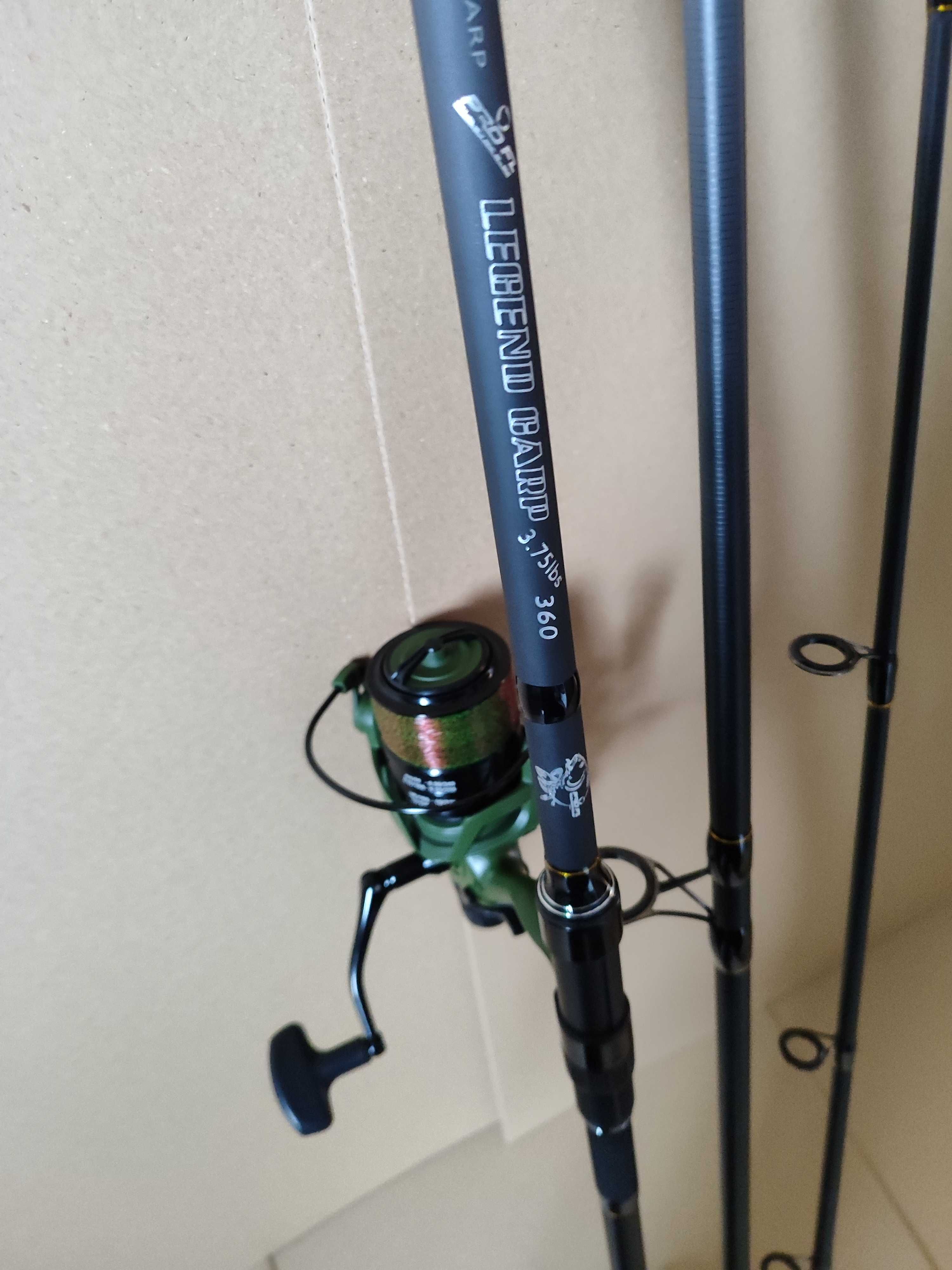 Wędka PRO FL Legend Carp 3,6m 3,75lbs z kołowrotkiem MF Dominator6000