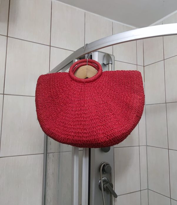 słomiany koszyk Esprit torba classic torebka premium vintage elegancka