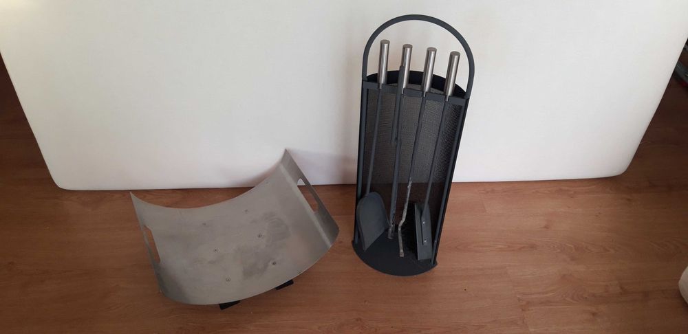 Conjunto utensilios acessorios para lareira/recuperador
