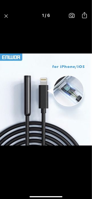 Ендоскоп технічний для iPhone, iPad