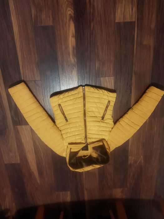 Kurtka zimowa S damska Zara żółta