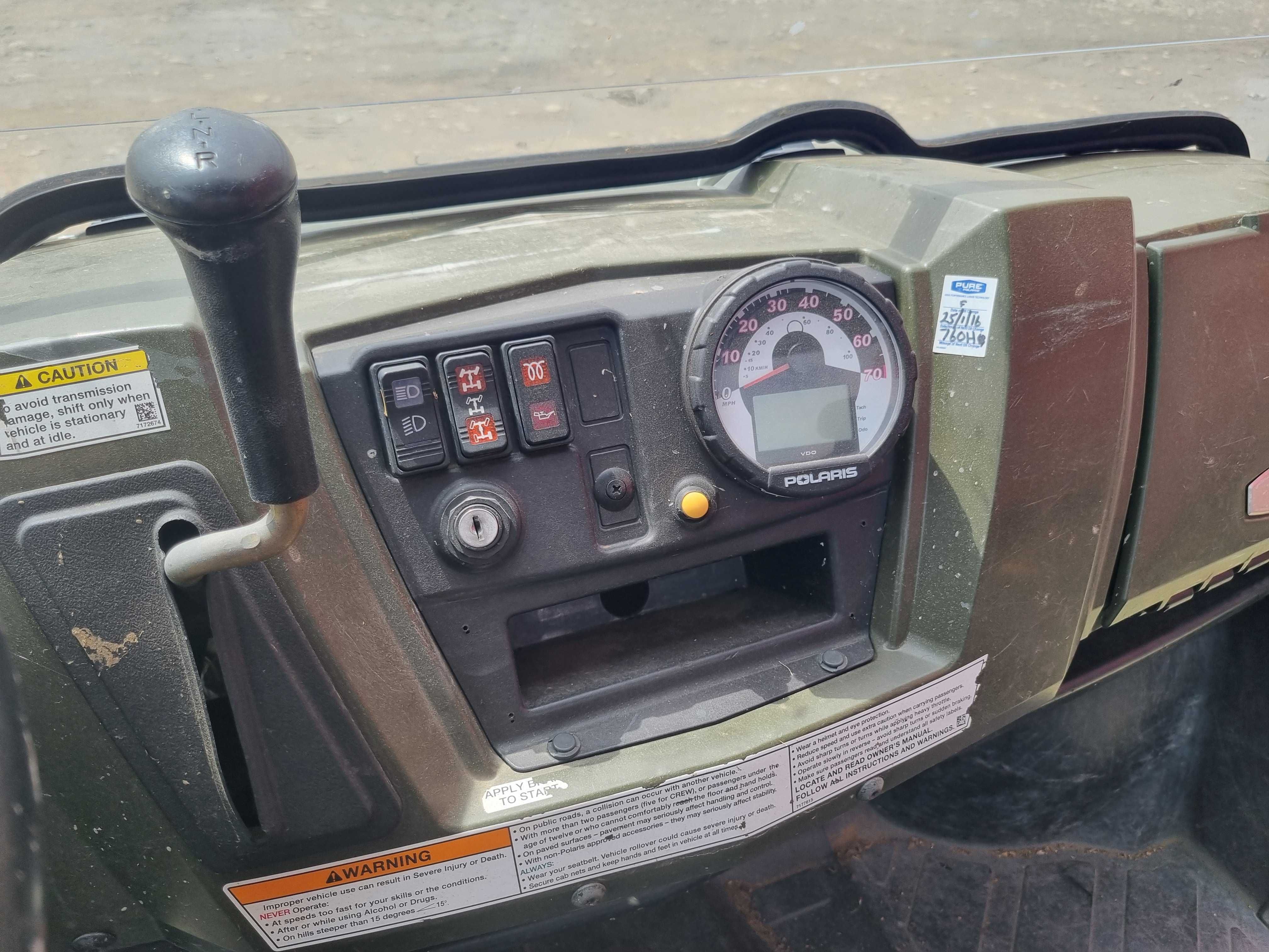 Polaris Ranger Diesel 1000, 2010 r., do naprawy i rejestr., sprowadzon