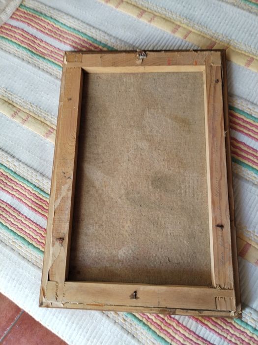 Quadro com pintura a óleo