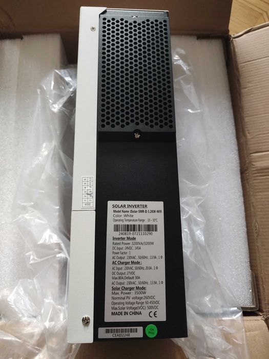 Гибридный солнечный инвертор EASUN 24V 3.2KW-WiFi Заряд 80А 48v 6KW