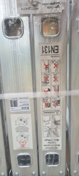 Драбина алюмінієва трансформер 4*4 4,7м MAX 150kg