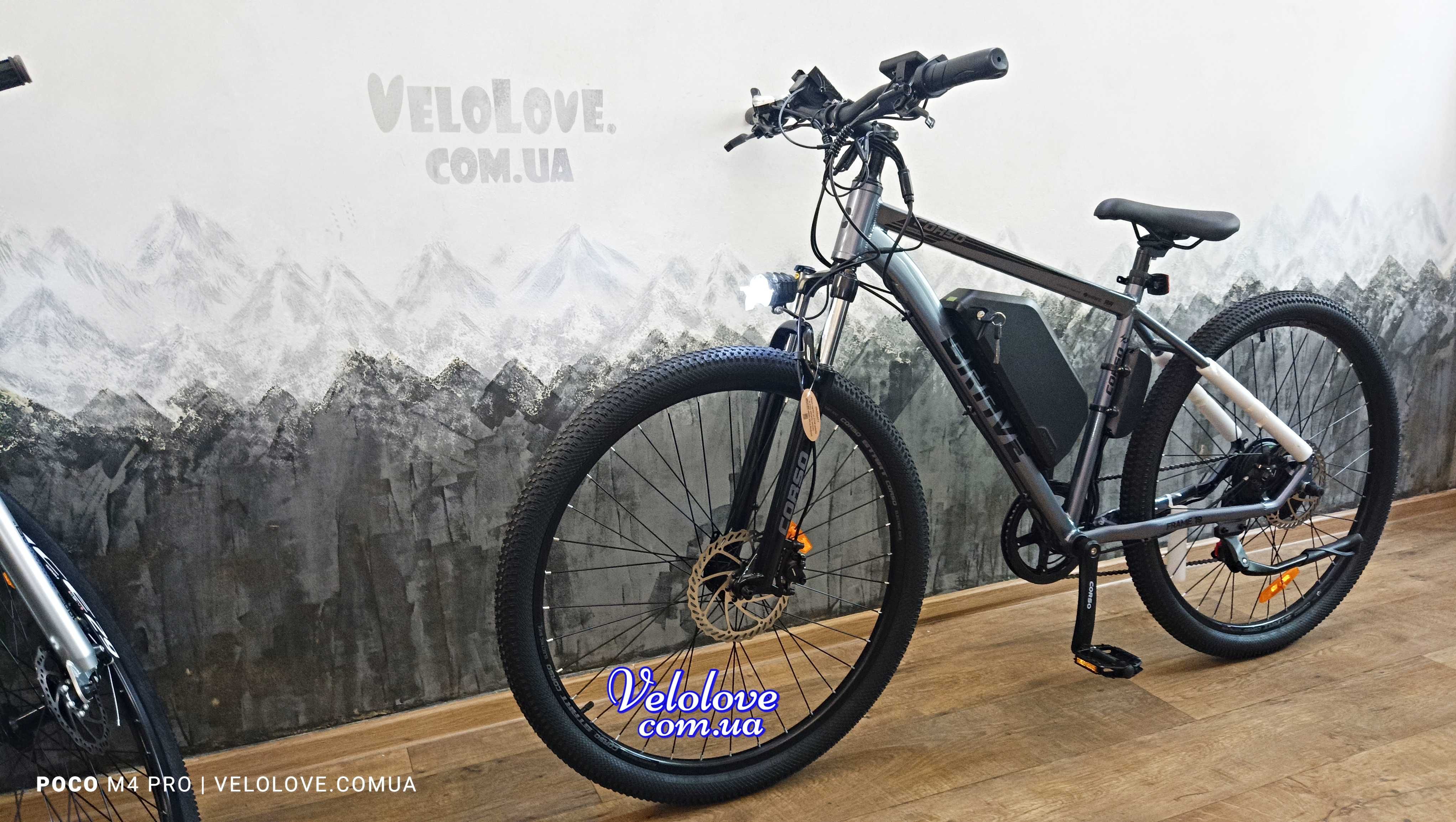 Мощный ЭЛЕКТРОВЕЛОСИПЕД, колеса 29", рама 19", 500 W, 48V/15Ah, гидрав
