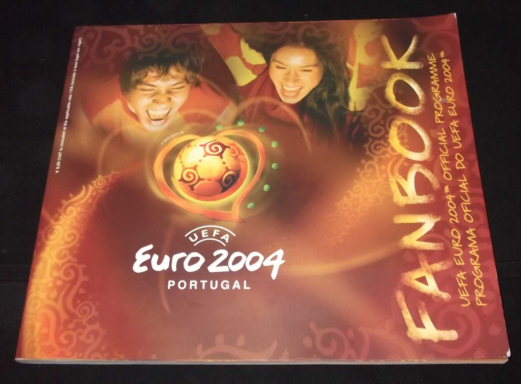 Livro Fanbook Programa Oficial Uefa Euro 2004 Portugal