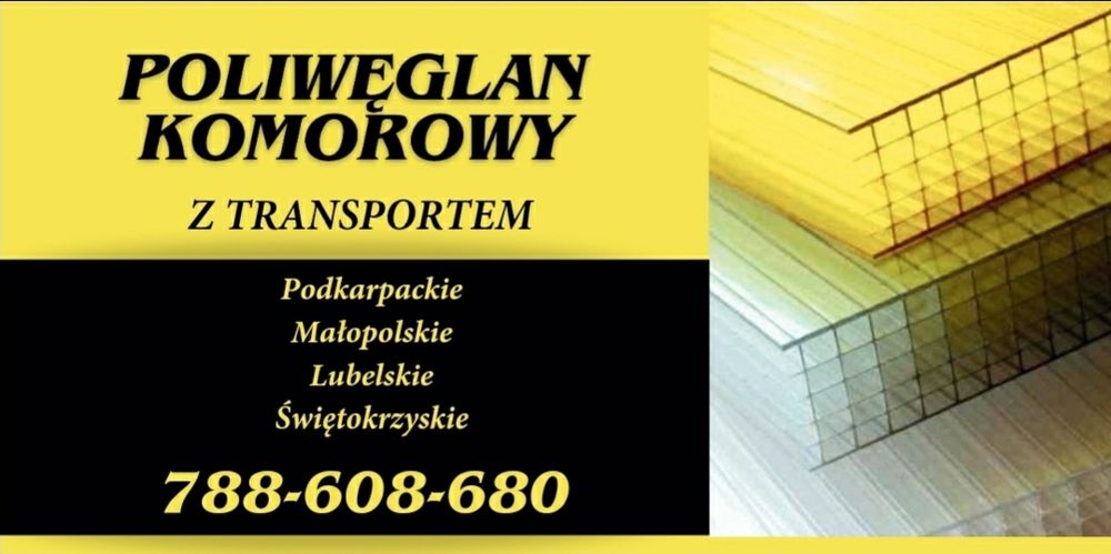 Poliwęglan komorowy z Szówska