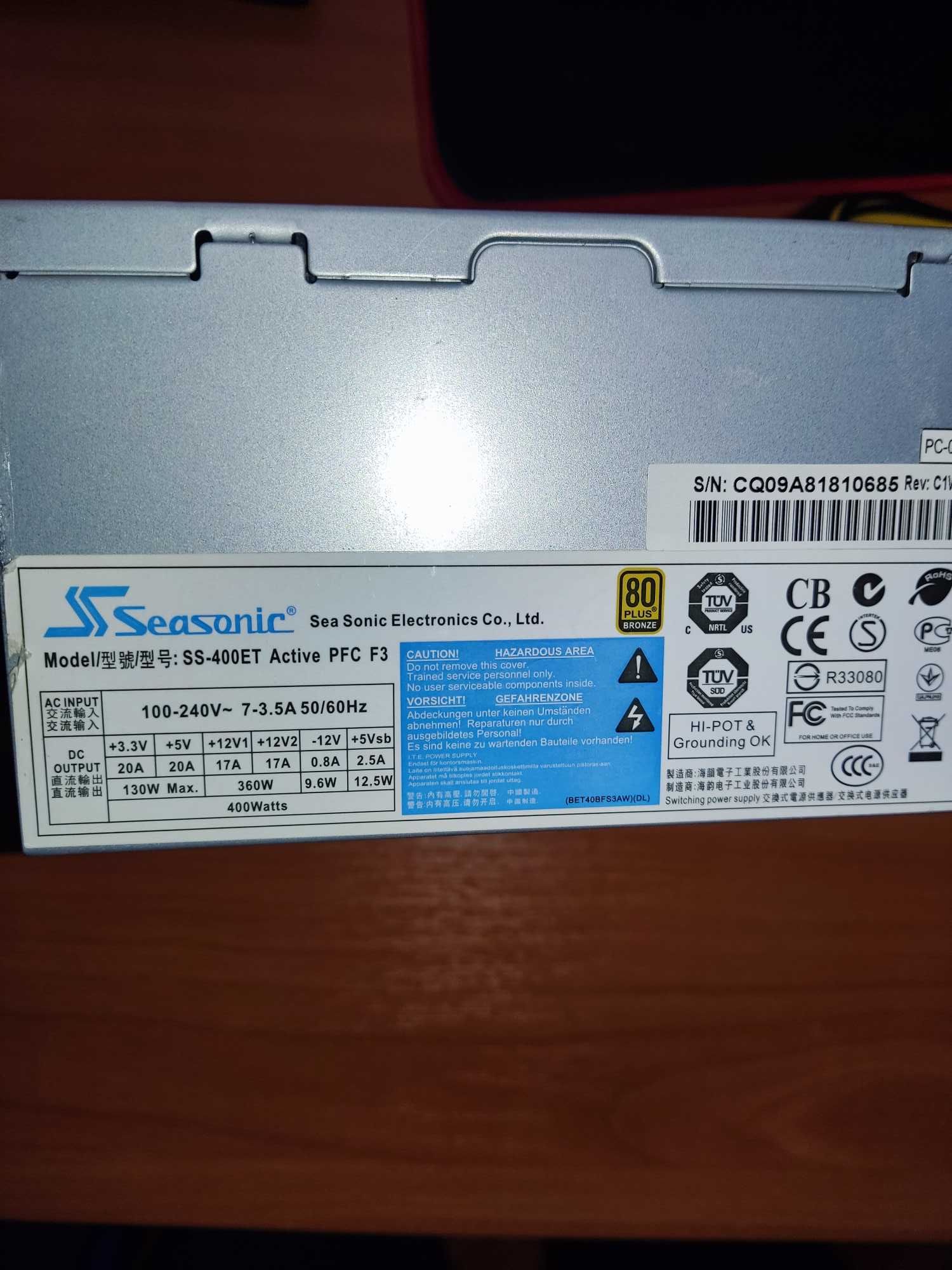 Seasonic SS-400ET Active PFC 400 w