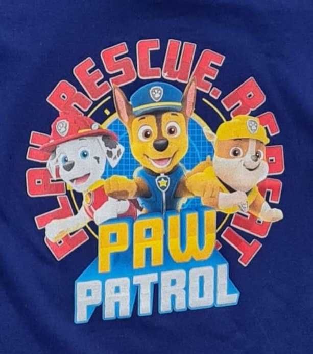 T-shirt koszulka bluzka psi patrol rescue granat 110cm