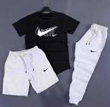 Костюм мужской летний Nike air Штаны Футболка Шорты спортивный Найк