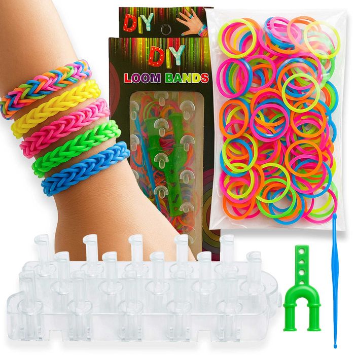 Gumki Do Robienia Bransoletek Biżuterii Zestaw DIY Loom Bands
