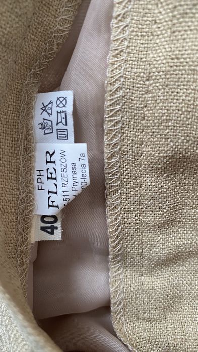 Lniana spódnica damska 40 L