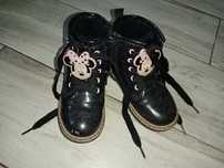 Buty zimowe kozaki lakierki myszka minnie 26
