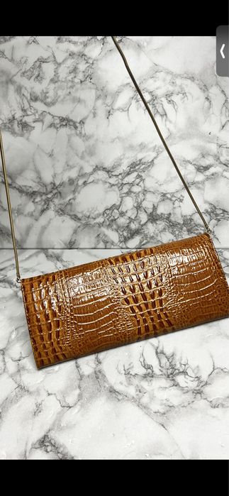 Сумочка клатч из натуральной кожи крокодила Pierre Cardin оригинал