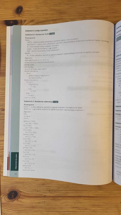 Repetytorium maturalne Informatyka, OPERON Zakres Rozszerzony