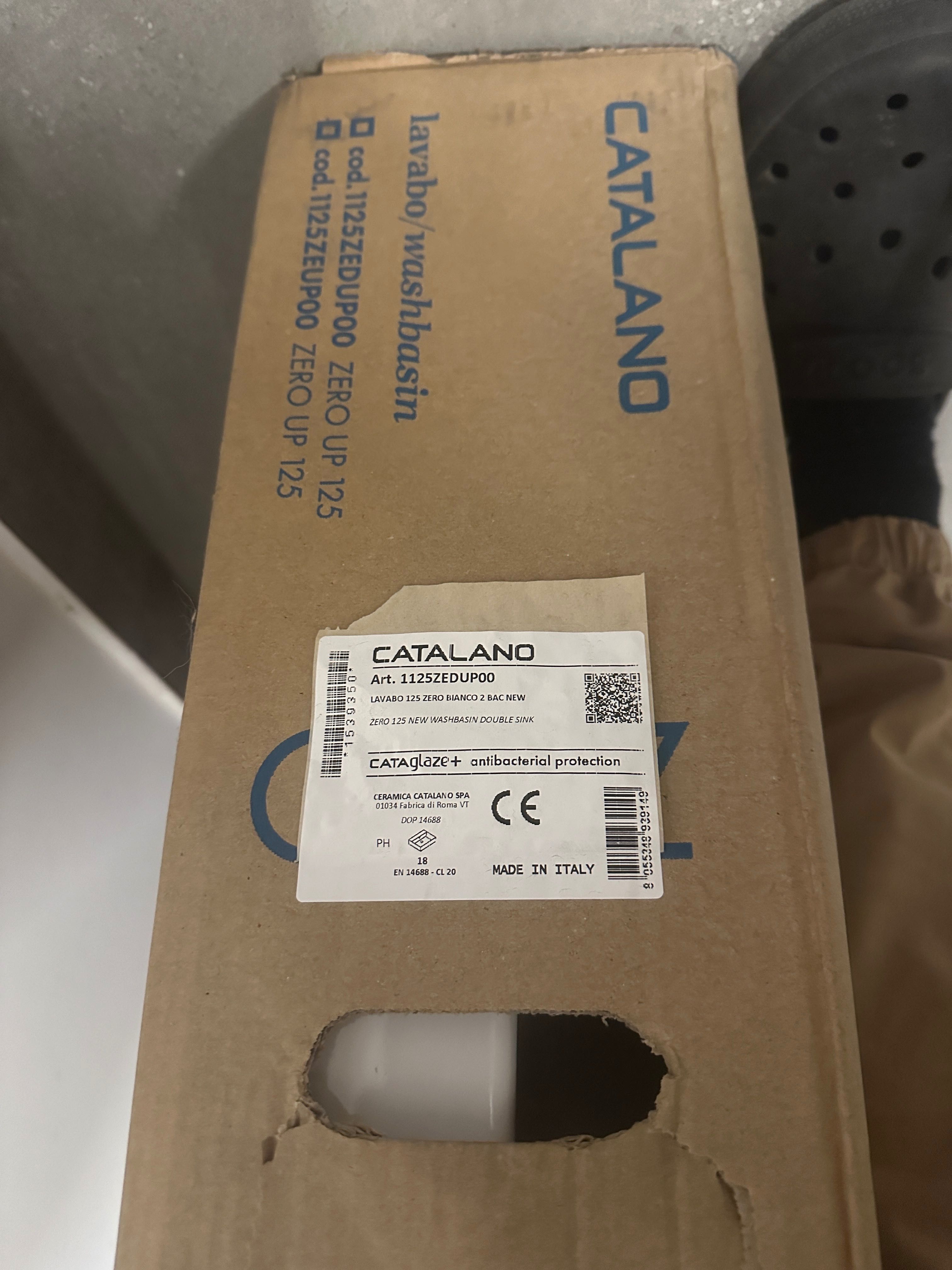 Umywalka Catalano Zero 125x50 podwójna