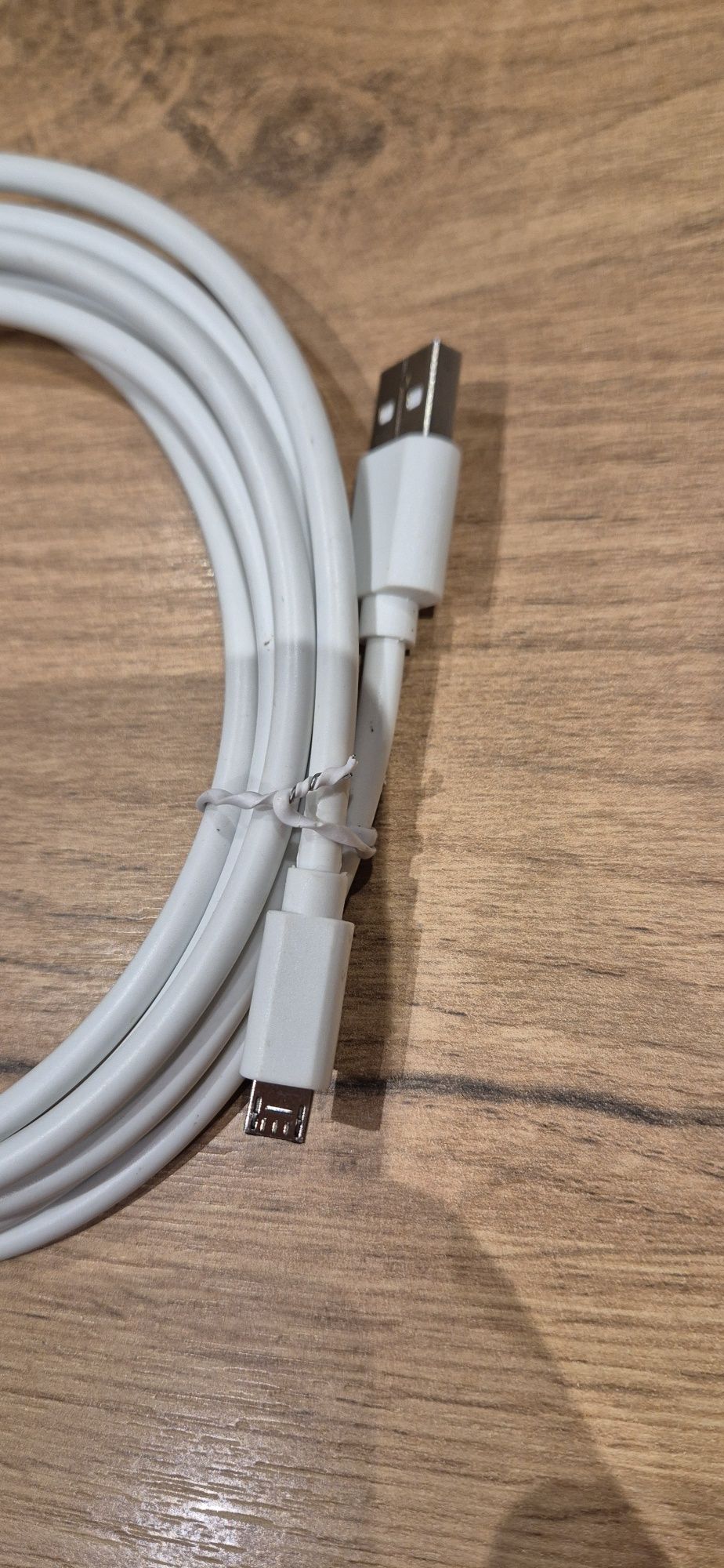 Kabel USB - microUSB 3m biały