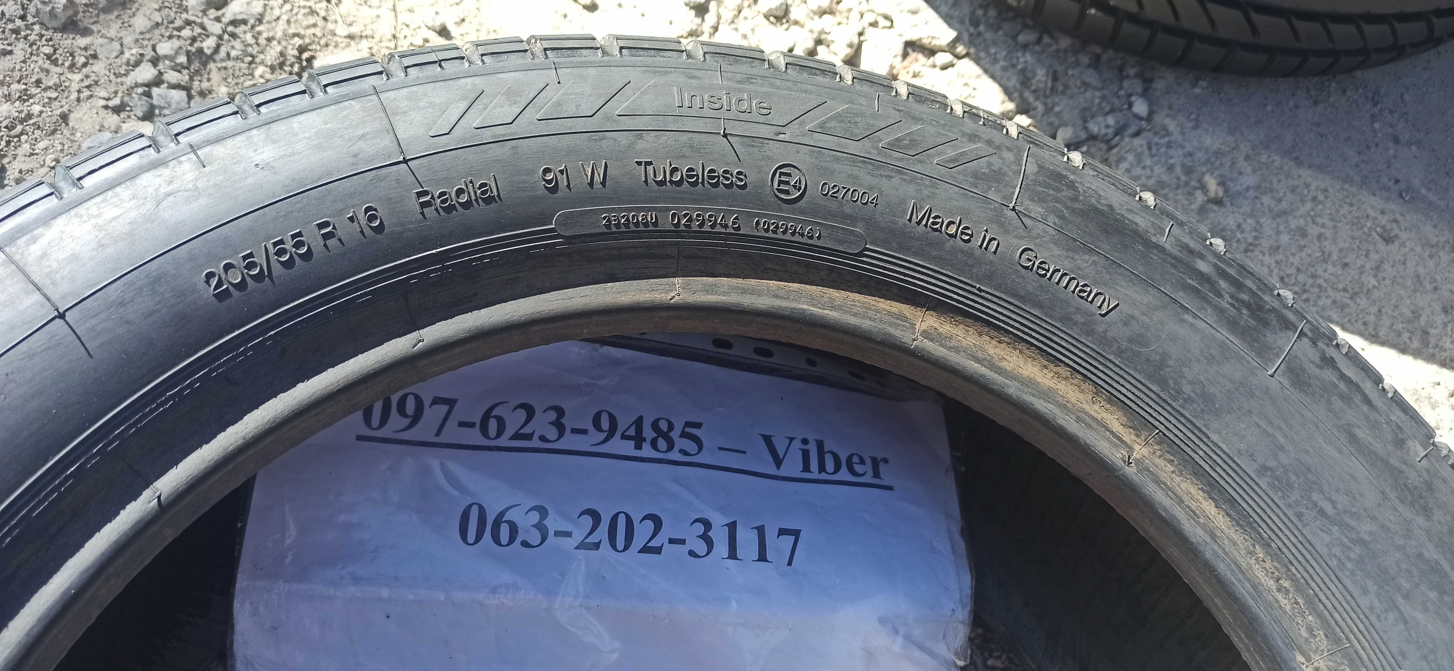 Резина Continental 205/55 R16 стан НОВА. ІЗ ЄВРОПИ. Літо