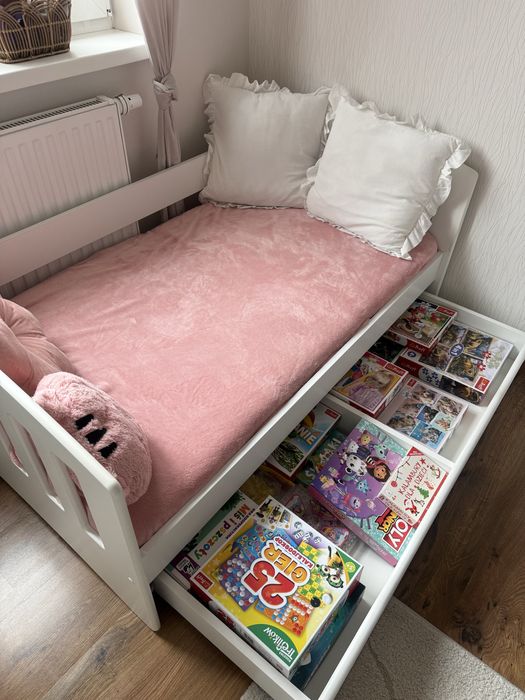 Łóżko dziecięce 80x140 z szufladą + materac