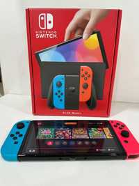 Nintendo switch oled + jogo e acessórios